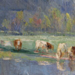 LECOURT_Vaches au prés au bord de l'Orne-7